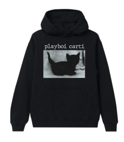 Playboi Carti Black Cat Hoodie – Black