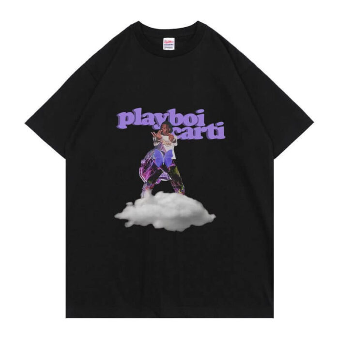 Playboi Carti Cloud Trend T-Shirt- Black