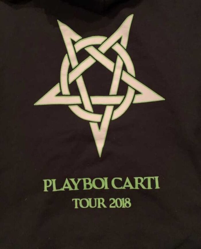 Playboi Carti Neon Tour Hoodie - Black