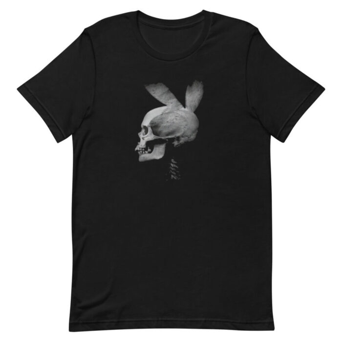 Playboi Carti Short-Sleeve Skull T-Shirt- Black